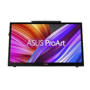 Monitor Portabil IPS LED ASUS ProArt 15.6inch PA169CDV, UHD (3840x2160), HDMI, Touchscreen, Boxe, Pivot (Negru) imagine