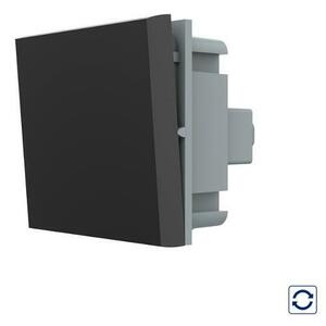 Modul Intrerupator Simplu Mecanic, 2 Module cu Reset (Revenire) LIVOLO - Serie Noua (Negru) imagine