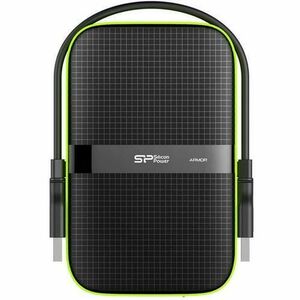 HDD Extern Silicon Power Armor A60, 4TB, 2.5inch, USB 3.0, (Negru/Verde) imagine