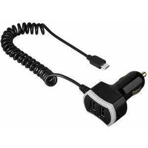 Incarcator Auto Hama Triple Power 14154, 2x USB, microUSB, 7.2A, Universal (Negru) imagine