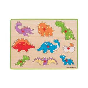 Puzzle din lemn incastru Dinozauri BigJigs BJ257 imagine