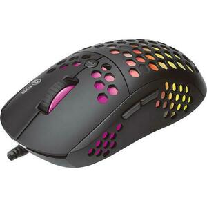 Mouse Gaming Marvo M399, iluminare RGB, USB (Negru) imagine