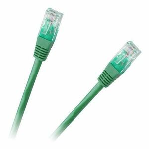 Cablu UTP CAT 6E CCA verde 0.5 m imagine