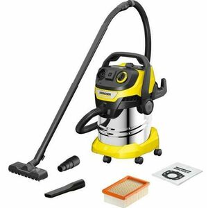 Aspirator umed/uscat Karcher WD 5 PS V-25/5/22, 1100W, 25L (Negru/Galben) imagine