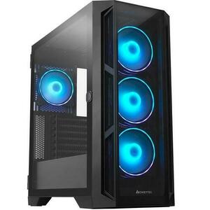 Carcasa Chieftec APEX, iluminare ARGB, Full Tower, fara sursa, ATX, E-ATX (Negru) imagine