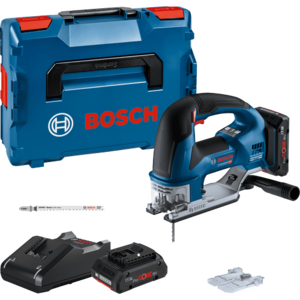 Fierastrau pendular pe acumulator Bosch Professional GST 18V-155 BC, 18 V, 3800 curse/min, 155 mm adancime maxima taiere, 2 panze fierastrau, aparatoare, valiza transport, 2 acumulatori, incarcator imagine