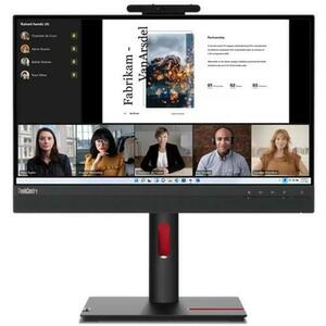 Monitor IPS LED Lenovo ThinkCentre 21.5inch TiO 22 Gen5, Full HD (1920 x 1080), HDMI, DisplayPort, Boxe, Pivot (Negru) imagine