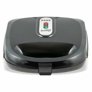 Sandwich-Maker Zass ZSM 03, putere 750W, placi grill teflonate detasabile, indicator LED, picioruse anti-alunecare (Negru) imagine