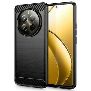 Husa pentru Realme 12 Pro / 12 Pro+, Tech-Protect, Carbon, Neagra imagine