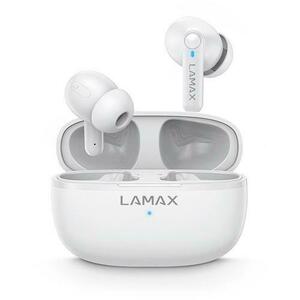 Casti True Wireless Lamax Clips1 Play, Bluetooth 5.3, ANC, Lamax Beat Bass, Microfon (Alb) imagine