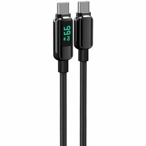 Cablu de date Lemontti LEMDDTCF100N, Type-C la Type-C, Fast Charge, 100W, 2m, Negru imagine