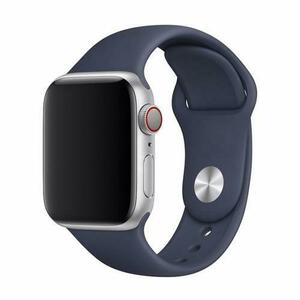 Curea Devia Deluxe Series Sport pentru Apple Watch 38mm / 40mm, Midnight Blue, silicon imagine