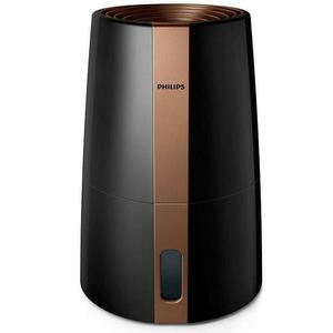 Umidificator Philips 3000 series HU3918/10, Tehologie NanoCloud, Timer, 3 L, Recomandat pentru incaperi de pana la 45 mp (Negru/Aramiu) imagine