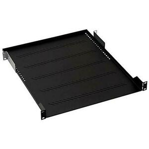 Raft fix perforat pentru rack 19inch, Triton 1U, max. 40kg, adancime 750mm, prinderi incluse, Negru imagine