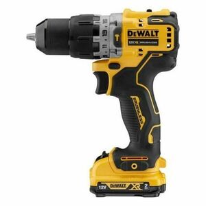 Masina de gaurit/insurubat Dewalt DCD706D2-QW, 12V, 2Ah, 1500 RPM (Negru/Galben) imagine