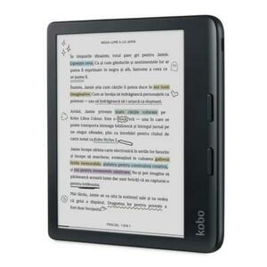 eBook Reader Kobo Libra Colour, Ecran E-Ink Kaleido 7inch, Procesor Dual-Core 2.0GHz, 32GB Flash, USB Type-C, ComfortLight PRO, Wi-Fi, IPX8 (Negru) imagine