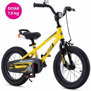 Bicicleta copii Royal Baby EZ Freestyle, roti 14inch, cadru otel (Galben) imagine