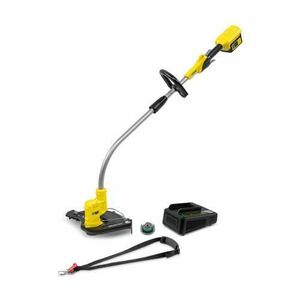 Trimmer electric Karcher LTR 36-33, Diametru de taiere 33 cm, 7000 rpm, + Acumulator 36 V, Incarcator rapid, Curea pentru umar (Galben/Argintiu) imagine