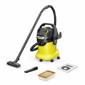 Aspirator umed/uscat Karcher KWD 5 V-25/5/22, 1100 W, 25 L (Negru/Galben) imagine