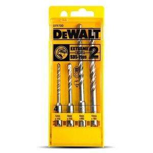 Set 4 burghie Sds-Plus Extreme 5, 6, 8, 10 mm, Dewalt imagine