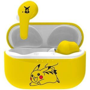 Casti True Wireless OTL Pokemon Pikachu, Microfon, Bluetooth 5.0 (Galben) imagine