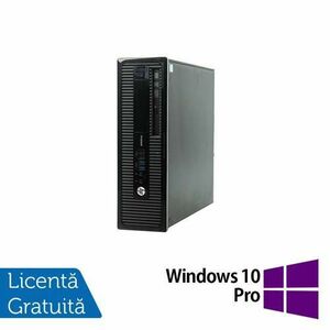 Calculator Sistem PC Refurbished HP 400 G1 SFF, Intel Core i5-4570 3.20GHz, 8GB DDR3, 256GB SSD, DVD-RW + Windows 10 Pro imagine