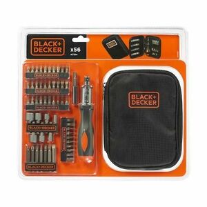 Set surubelnite clichet Black & Decker A7104-XJ, 56 Piese imagine