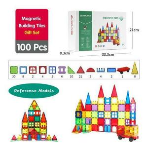 Set de constructie magnetic 3D - 100 piese imagine