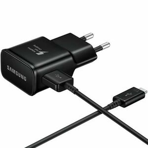 Incarcator Retea cu Cablu USB-C Samsung EP-TA200B + DG970BBE, 15W, 2A, 1 x USB-A, Negru GP-PTU020SOBBQ imagine