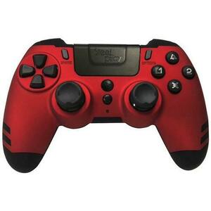 Controler Steel Play Metaltech, Wireless, Pentru PlayStation 4 (Rosu) imagine