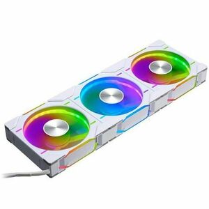 Set 3 ventilatoare Phanteks D30 Regular, iluminare RGB, 120 mm, 2000 rpm, PWM (Alb) imagine