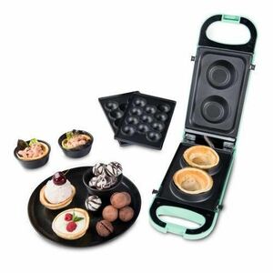 Snack Maker Trisa culoare verde 7364.1412, putere 700 W, doua tavi interschimbabile (una pentru Cake Pops si una pentru cornete de inghetata) imagine