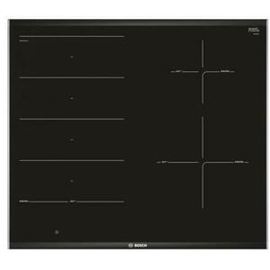 Plita incorporabila cu inductie Bosch PXE675DC1E, 4 zone de gatit, Putere 7400 W (Negru) imagine