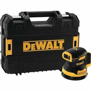 Slefuitor orbital DeWALT DCW210NT-XJ, 18 V, Cutie depozitare TSTAK, Fara acumulatori si incarcator (Negru/Galben) imagine