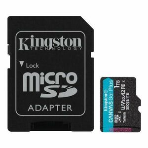 Card memorie MicroSDXC Kingston Canvas Go! Plus, 1 TB, Clasa 10, UHS-I U3, V30, A2 imagine