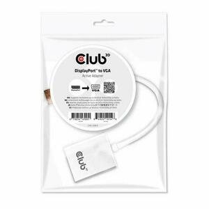 Adaptor activ CLUB3D CAC-2003, Displayport la VGA, 120x120x25 mm imagine