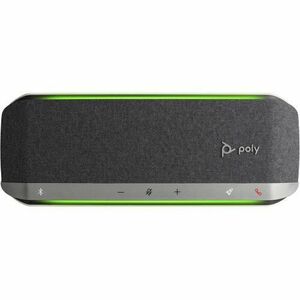 Difuzor pentru conferinte Poly Sync 40+, Microfon, Pana la 30 ore convorbire, USB Dongle, Bluetooth 5.1 (Negru/Argintiu) imagine