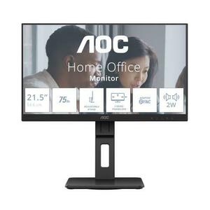 Monitor VA LED AOC 21.5inch 22E2UMF, Full HD (1920 x 1080), VGA, HDMI, DisplayPort, Boxe, Pivot, 75Hz, 4ms (Negru) imagine