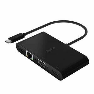 Docking Station Belkin AVC004BTBK, USB-C, VGA, HDMI, RJ-45 100W (Negru) imagine