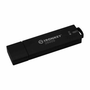 Stick USB Kingston IronKey D500S, 8 GB, USB 3.2 (Negru) imagine