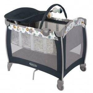 Patut Graco Contour Electra Into the Wild, 106 x 72.5 x 90.5 cm, greutate maxima suportata 15kg (Albastru) imagine