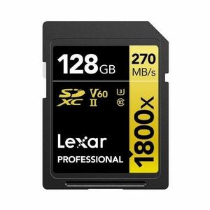 Card de memorie Lexar Professional 1800x, 128GB, SDXC, UHS-II U3 imagine