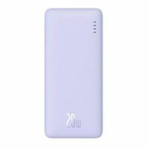 Baterie externa Baseus Airpow, 20000mAh, 20W, Incarcare rapida, USB-C, USB-A, cablu USB-C la USB-A inclus (Violet) imagine