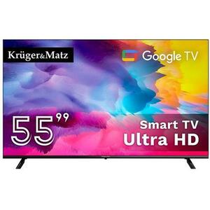 Televizor LED Kruger&Matz 139 cm (55inch) KM0255UHD-SA, Ultra HD 4K, Smart TV, WiFi, CI+ imagine