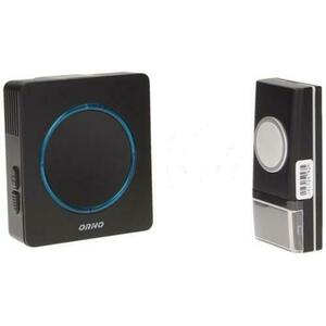 Sonerie wireless cu baterii Orno OR-DB-YK-118, distanta de lucru 100 m, 90 db (Negru) imagine