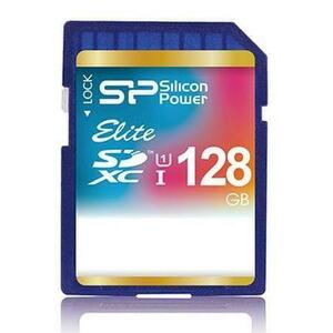 Card de memorie Silicon Power Elite SDXC, 128 GB, UHS-I U1, Clasa 10 imagine