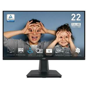 Monitor IPS LED MSI PRO 21.5inch MP225, Full HD (1920 x 1080), VGA, HDMI, 100 Hz, 1 ms (Negru) imagine