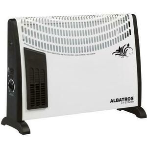 Convector electric Albatros CT-23TURBO, 3 trepte, 2000 W (Alb/Negru) imagine