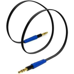 Cablu Audio Tylt AUX, Jack 3.5mm - Jack 3.5mm, 1m (Negru/Albastru) imagine