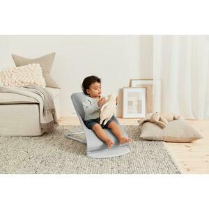 Balansoar BabyBjorn Bliss Light Grey cu aspect delicat de petala, tesatura matlasata (Gri) imagine